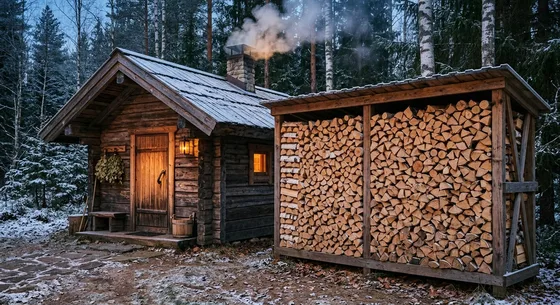 Укладка дров в Ульяновске, улица Каминная, 3